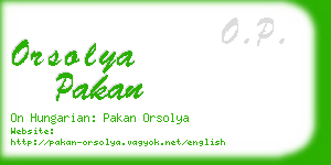 orsolya pakan business card